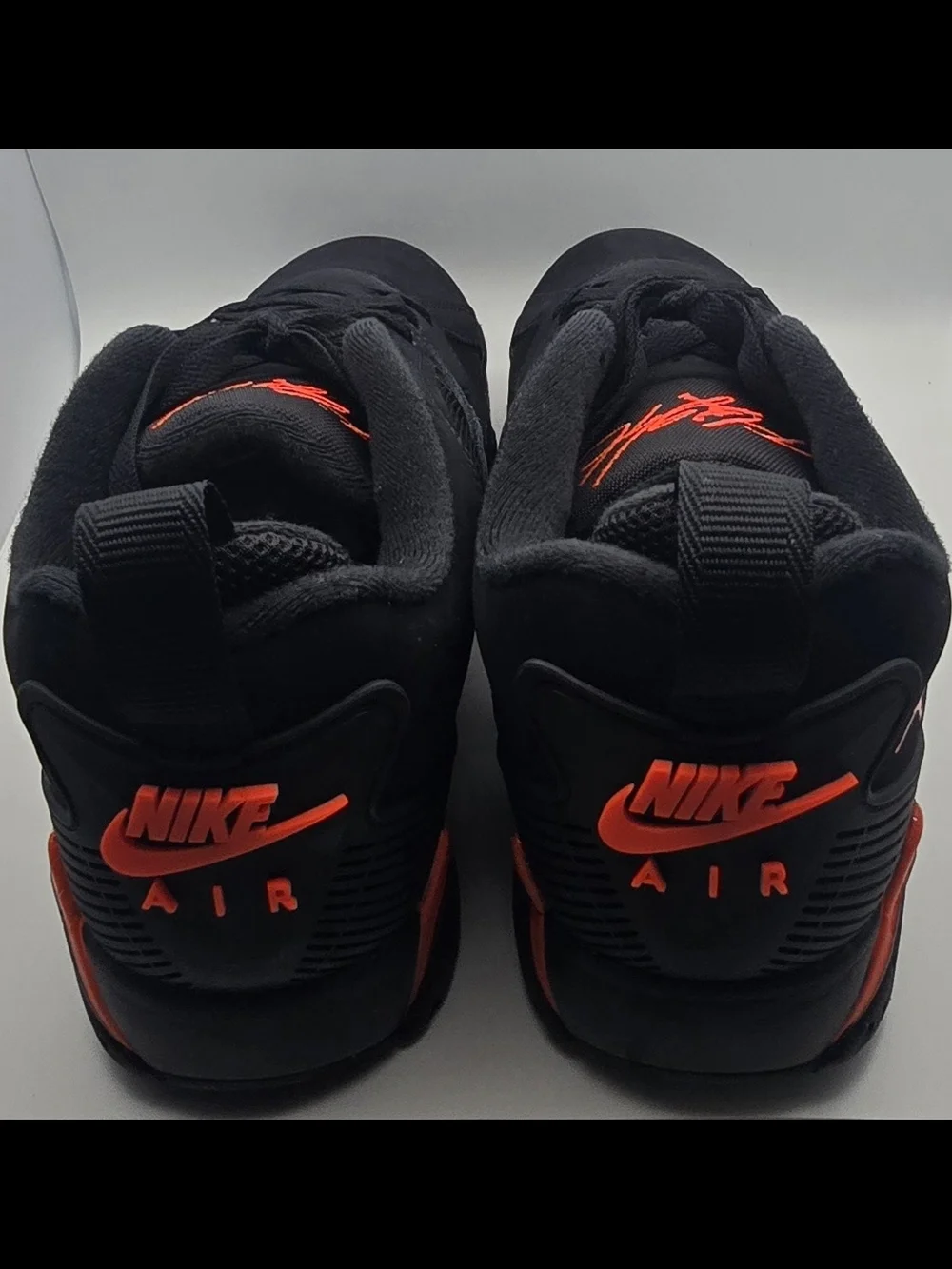 Jordan MVP 92 Black with Red Accent Low-Top Sneaker Mens 10.5